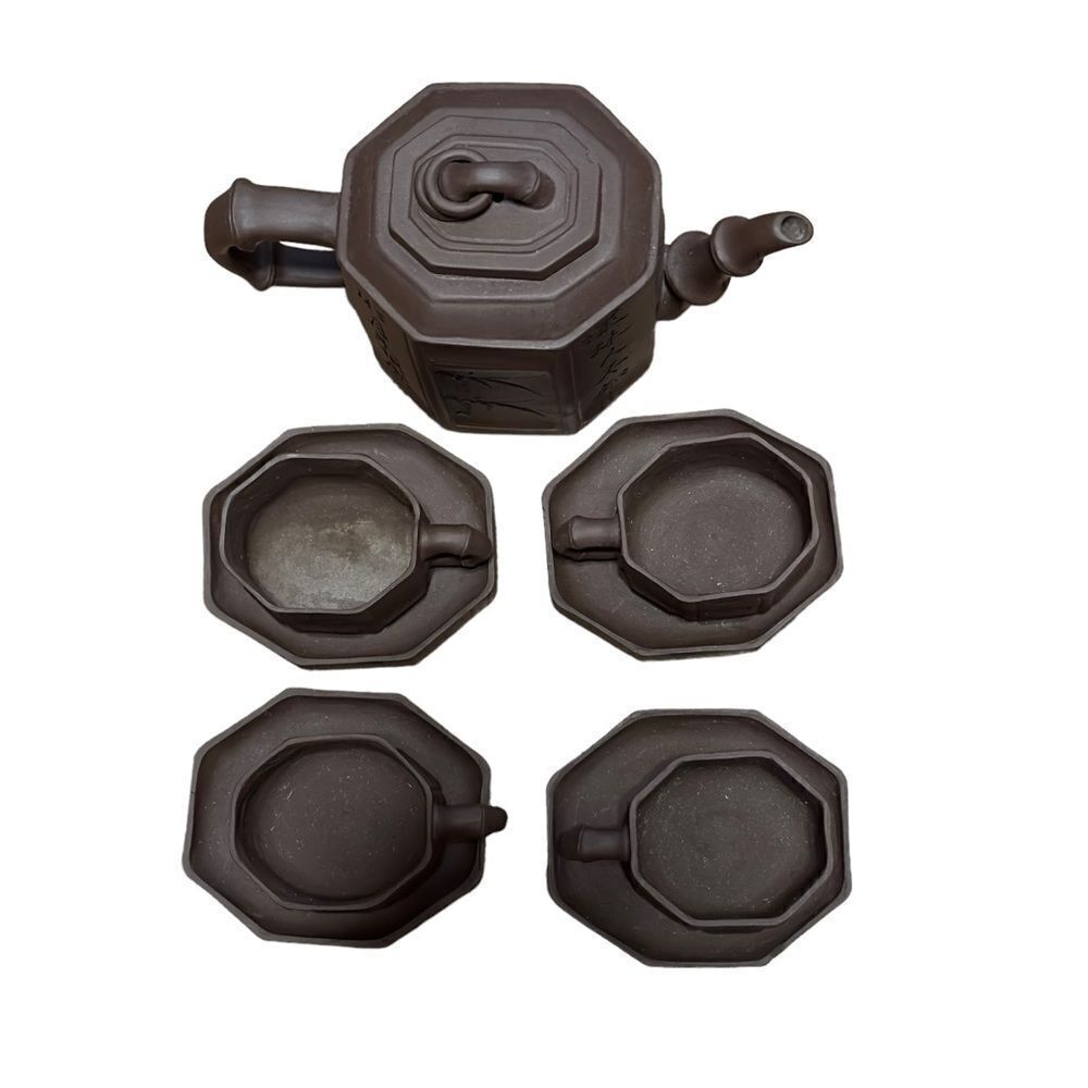 Chinese Yixing Zisha Tea Pot Set - Picture 4 of 16